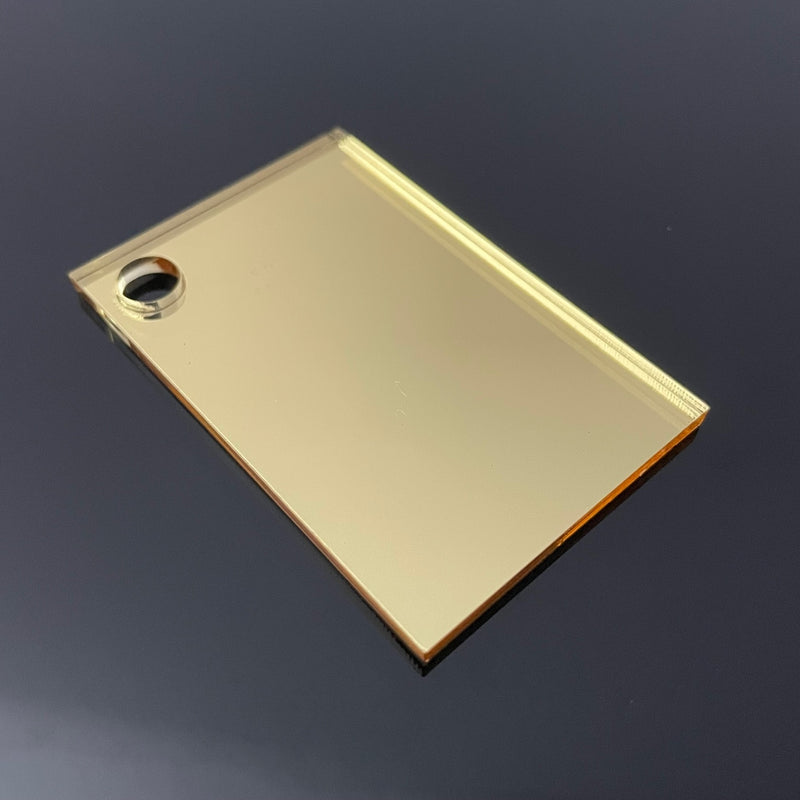 3mm Gold Mirror Acrylic Sheet | A5 - A1 Sizes  | Perspex | Sheet