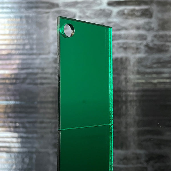 3mm Green Mirror Acrylic Sheet | A5 - A1 Sizes.| Perspex | Sheet
