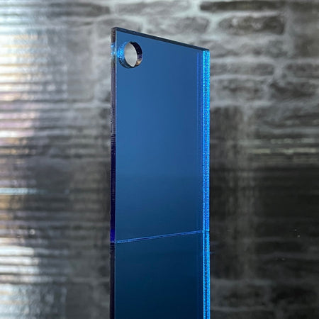 3mm Sky Blue Mirror Acrylic Sheet | A5 - A1 Sizes. | Perspex | Sheet