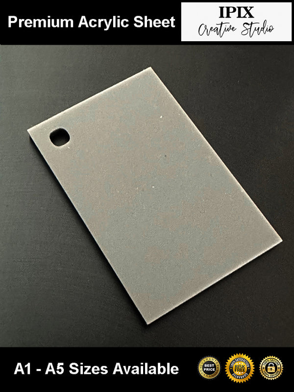 3mm Dark Grey Acrylic Sheet | A5 - A1 Sizes