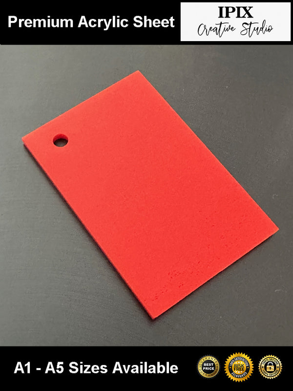 3mm Burnt Orange Acrylic Sheet | A5 - A1 Sizes | Perspex | Sheet