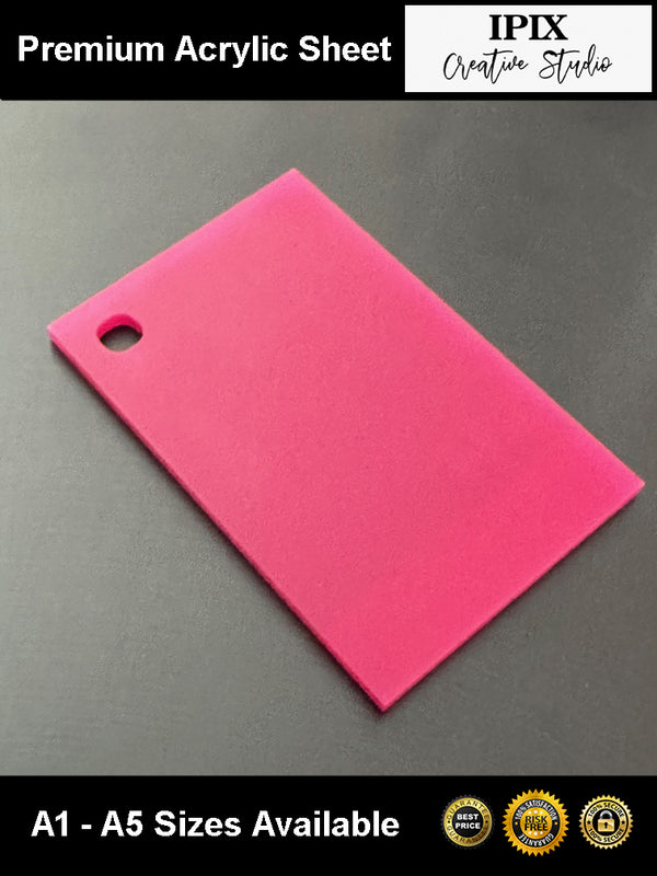 3mm Dark Pink Acylic Sheet | A5 - A1 Sizes