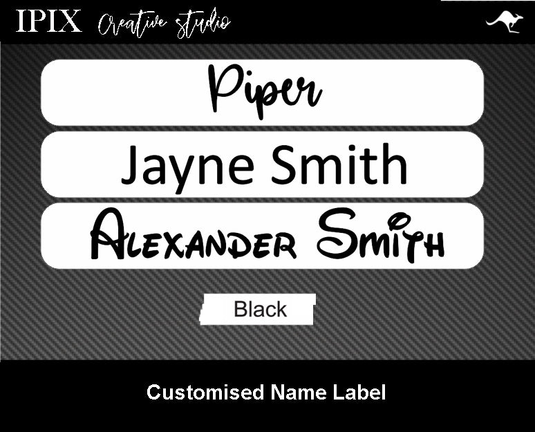 100 x Kids School Stationary Name Labels | 50mm x 15mm | Book | Personalised | Sticker | Decal