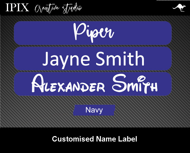 100 x Kids School Stationary Name Labels | 50mm x 15mm | Book | Personalised | Sticker | Decal