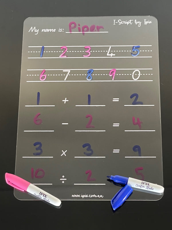 I-Scribe Learning Numbers Trace Board