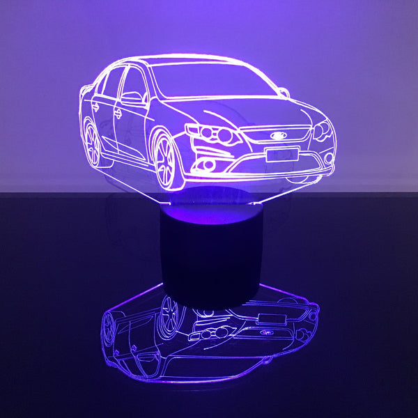 FORD XR6 LED LIT SIGN 200MM X 120MM | REMOTE CONTROL | 16 COLOURS | MAN CAVE | RACING | NOVELTY