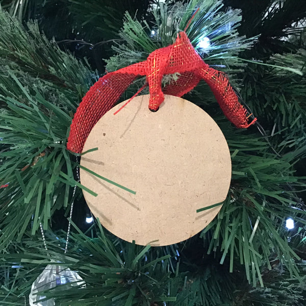 Christmas Tree Ornament (Blank) Bauble