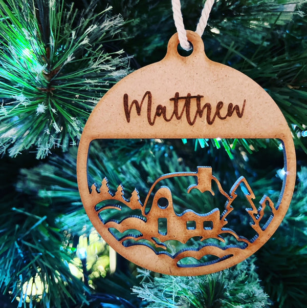 Personalised Christmas Tree Ornament / Bauble #25