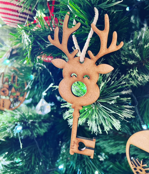 Personalised Christmas Tree Ornament / Santa Key #26