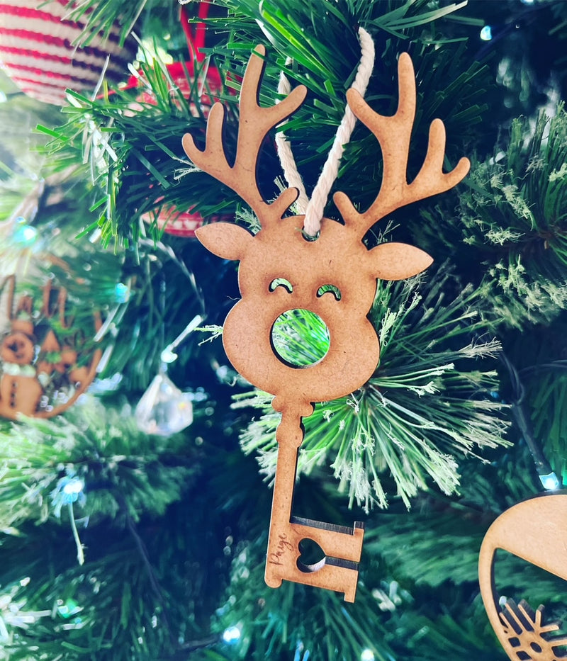 Personalised Christmas Tree Ornament / Santa Key