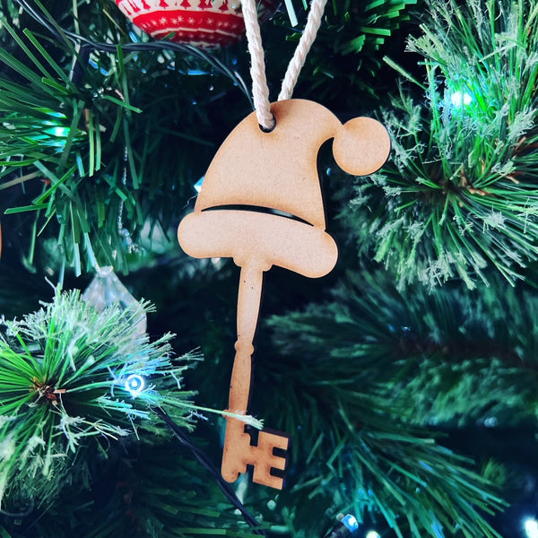 Personalised Christmas Tree Ornament / Santa Key #27