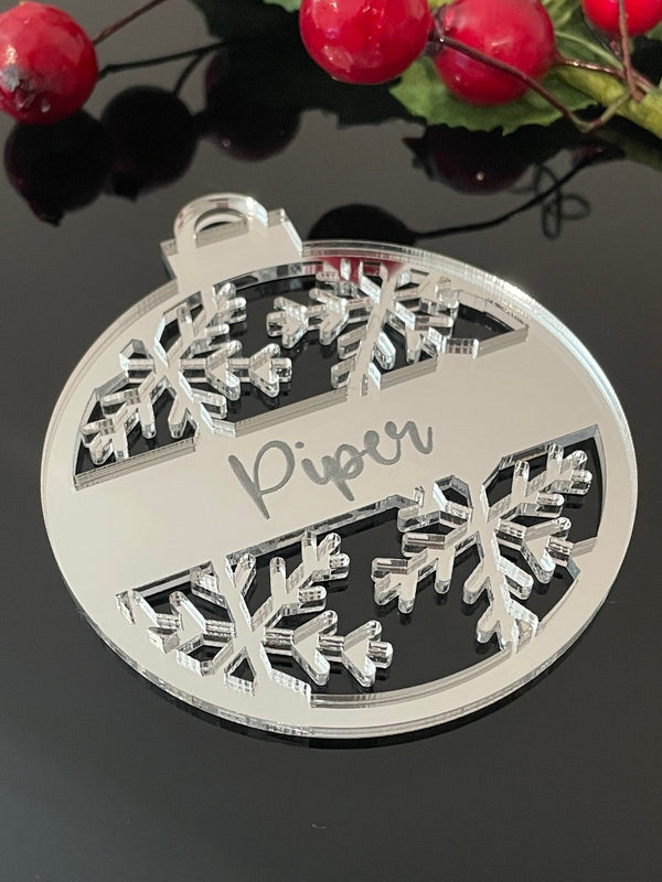 Personalised Acrylic Christmas Bauble #5A