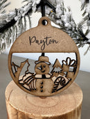 PERSONALISED CHRISTMAS BAUBLE ORNAMENT | HANGER | DOCORATION | XMAS | CUSTOM | PLYWOOD |