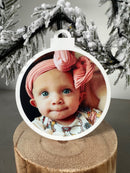PERSONALISED CHRISTMAS BABY BAUBLE ORNAMENT | HANGER | DOCORATION | XMAS | CUSTOM | ACRYLIC |