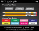 100 x Kids Pencil / Pen / Stationary Name Labels | 30mm x 7mm School | Personalised | Sticker