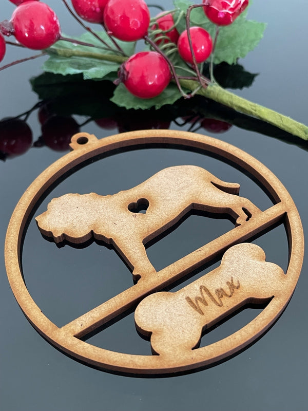 PERSONALISED MASTIFF CHRISTMAS BAUBLE ORNAMENT | HANGER | DOCORATION | XMAS | CUSTOM | PLYWOOD