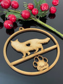 PERSONALISED RAG DOLL CAT CHRISTMAS BAUBLE ORNAMENT | HANGER | DOCORATION | XMAS | CUSTOM | PLYWOOD