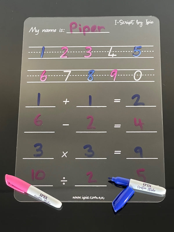 I-Scribe Learning Numbers Trace Board