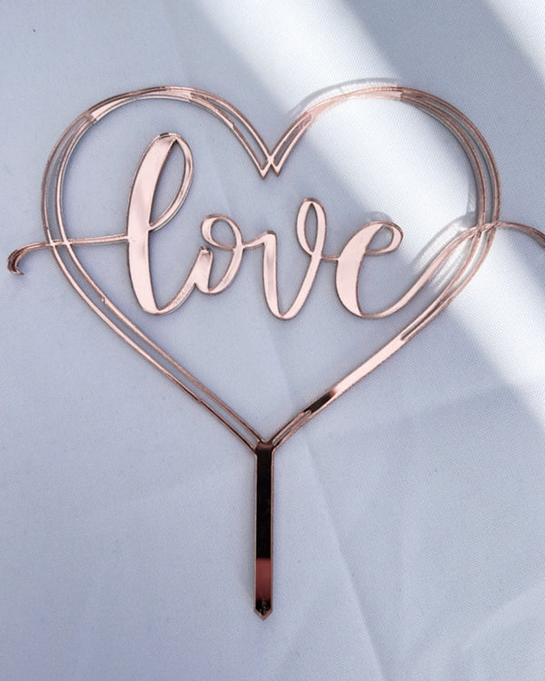 "Love" Cake Topper #2